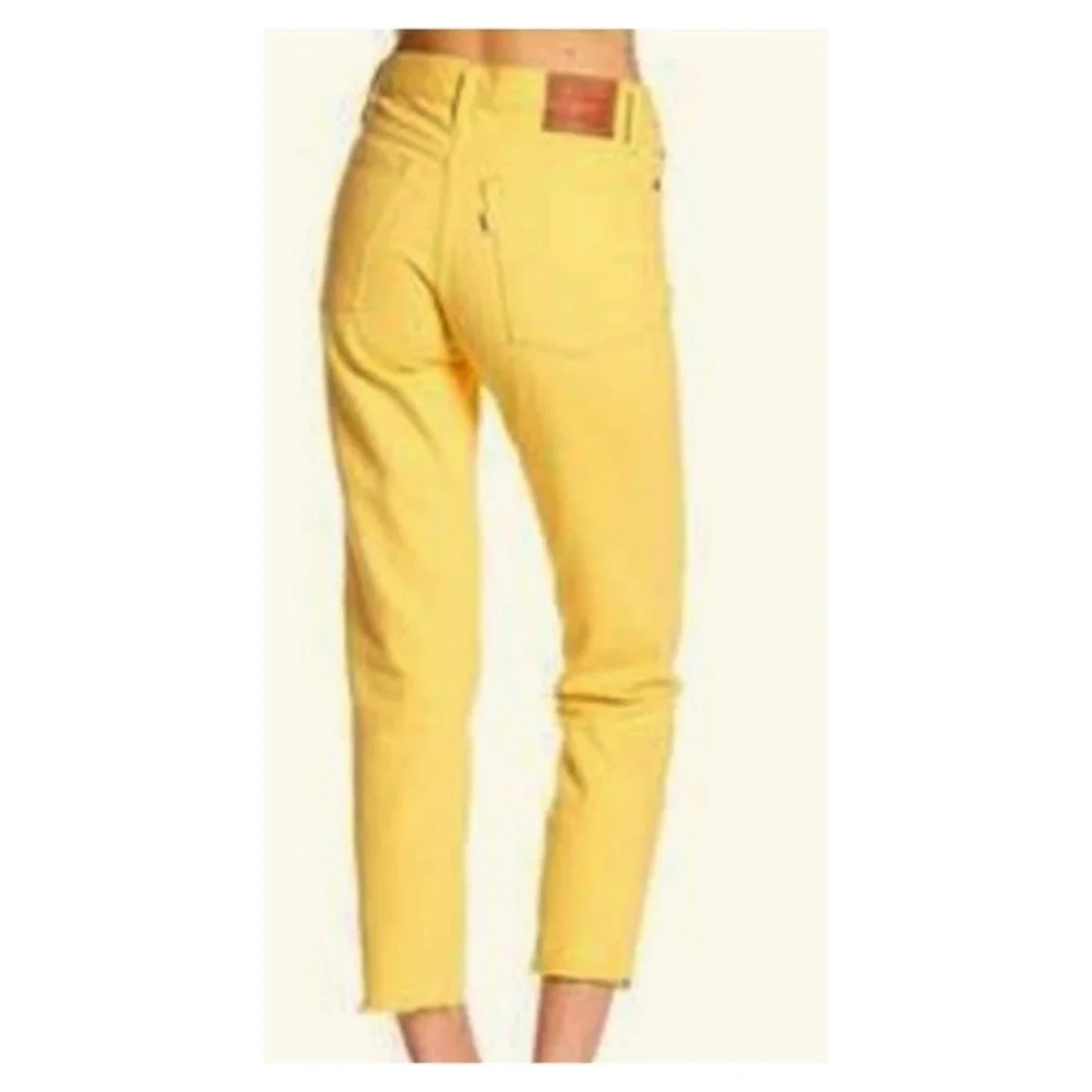 NEW Levi's Jeans Yellow Levi’s Denim Deadstock Yellow Button Fly Jeans Size 26 - Picture 10 of 12